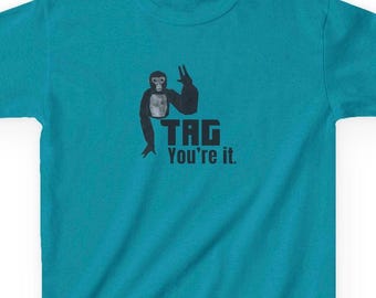 Kids Gorilla Tag T-Shirt "Tag You're It"
