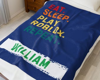 Roblox Plush Blanket with Personalized Option