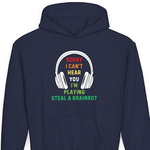 Roblox steal a brainrot kids hoodie