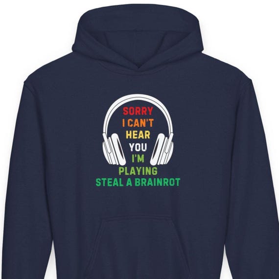 Kids Steal a Brainrot Roblox Hoodie - Etsy