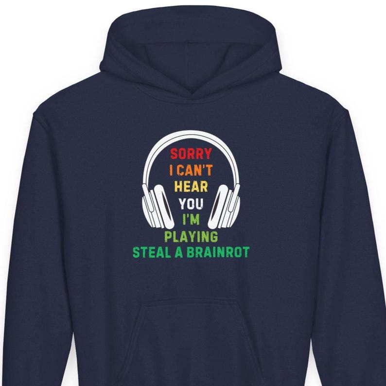 Roblox steal a brainrot kids hoodie