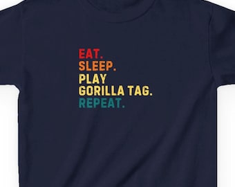 Kids Gorilla Tag T-Shirt - Eat Sleep Gorilla Tag Repeat Shirt