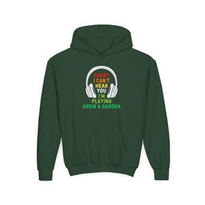 Kids Grow A Garden Roblox Hoodie - Sorry I Can't Hear You image 3