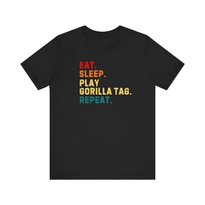 Adult Gorilla Tag T-Shirt Eat Sleep image 1