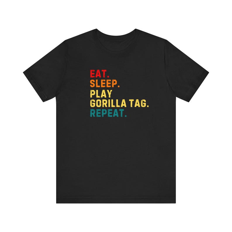 Adult Gorilla Tag T-Shirt Eat Sleep image 1