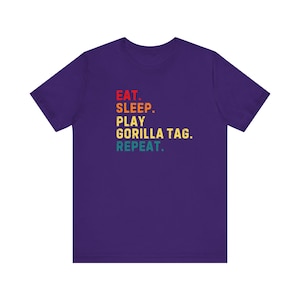 Adult Gorilla Tag T-Shirt Eat Sleep image 6