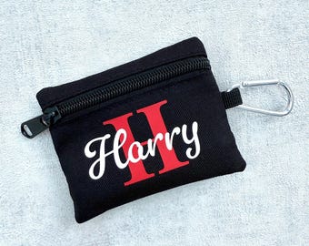 Personalised children's coin wallet, mini zipper wallet, Childrens purse, zip money purse, birthday gift, Personalised childrens coin wallet