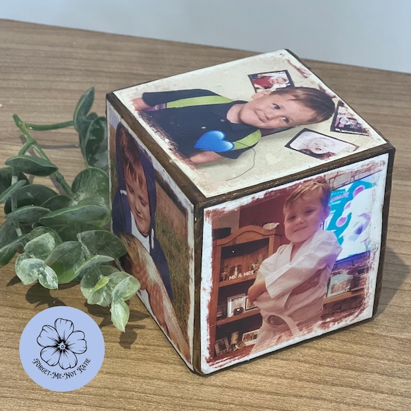 Custom Wooden Photo Block – Personalized Stacking Display