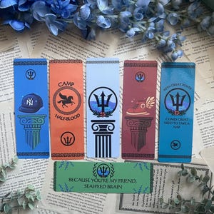 Camp Half-Blood Bookmark Set: Percy Jackson Inspired Bookish Gift