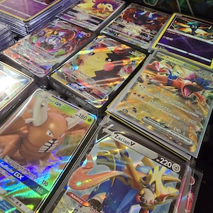 100 Original TKG Pokemon Karten- Garantiert 2 Ex,V,Vstar,Vmax,ginx oder Full Art Karten.