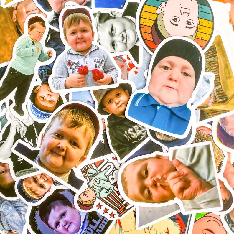 50PCS Funny Boy Reaction Stickers, Meme Face Kid Stickers, Viral ...
