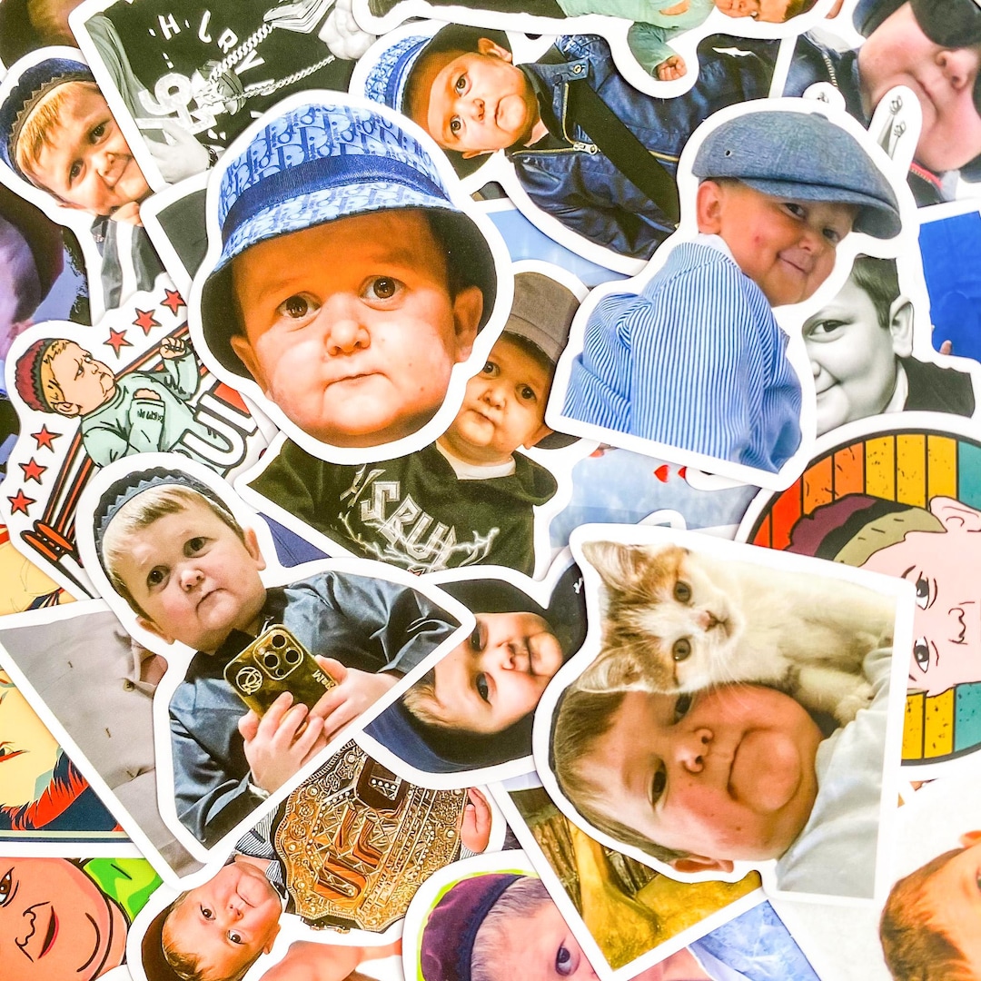 50PCS Funny Boy Reaction Stickers, Meme Face Kid Stickers, Viral ...
