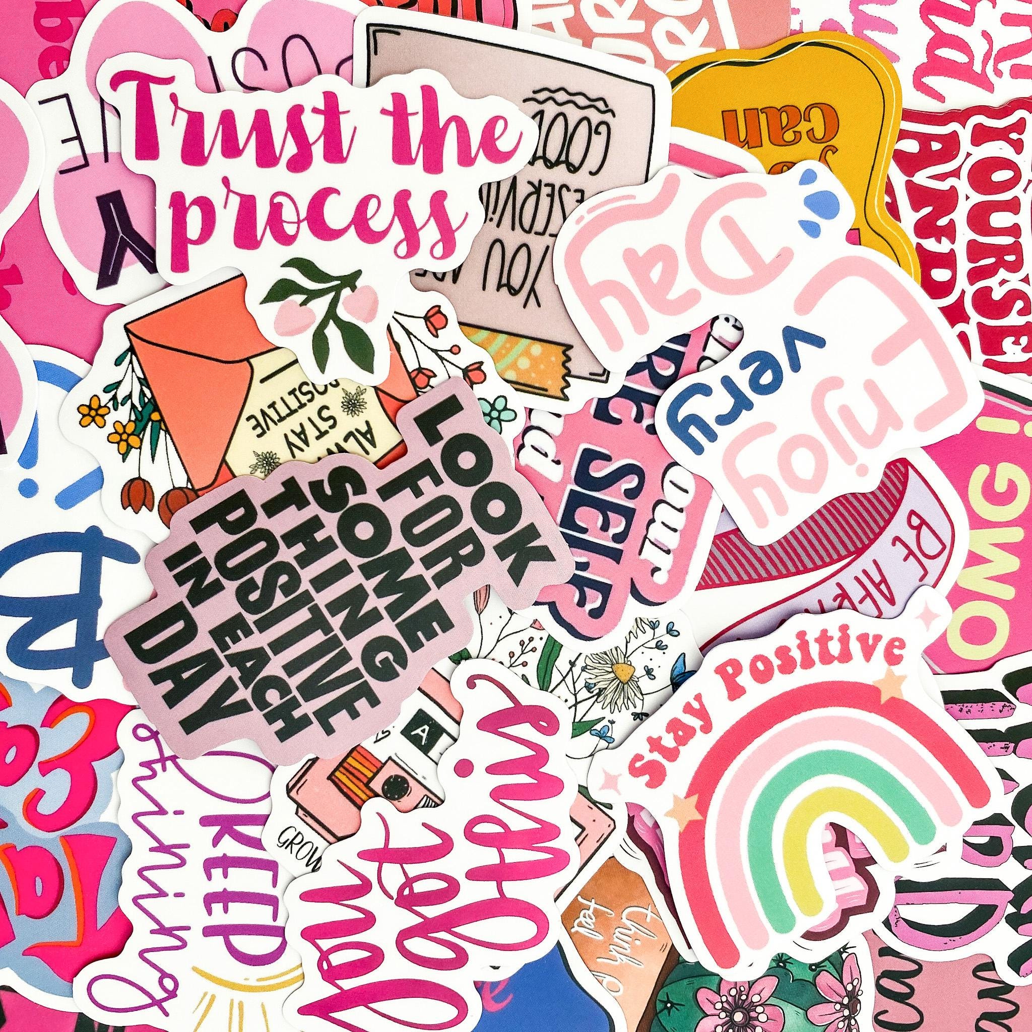 50 PCS Motivational Quotes Stickers For Vision Board