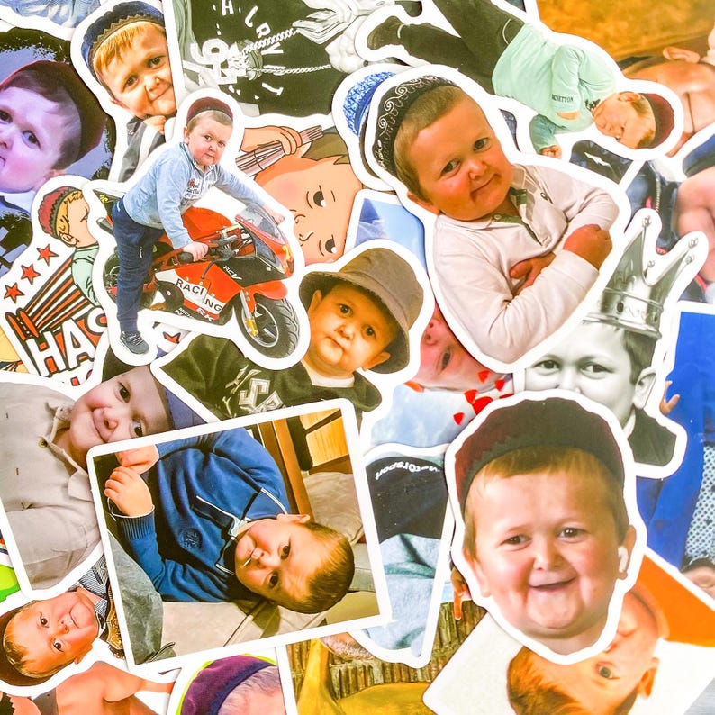 50PCS Funny Boy Reaction Stickers, Meme Face Kid Stickers, Viral ...