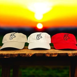 Embroidered GOAT Dad Hat: Custom Cotton Baseball Cap