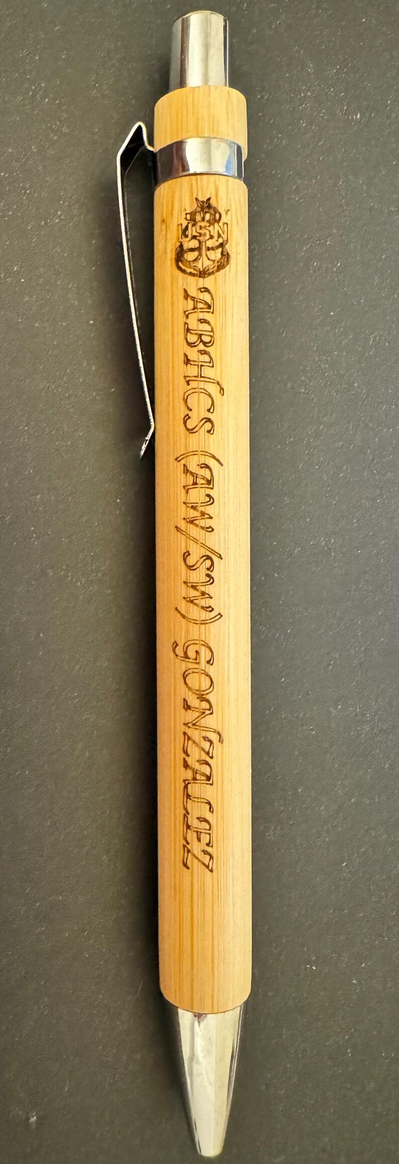Personalized Bamboo Pen | Custom Engraved Pen for Business, Retirement ...