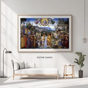 Renaissance Religious Wall Art, Italian Sacred Painting, Catholic Historical Canvas Artwork, Classical Fine Print, French Christian Gothic