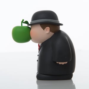Son of Man Art Toy - PVC Sculpture - René Magritte - Great Artists Collection - Surrealism Gift - Art Lovers Gift