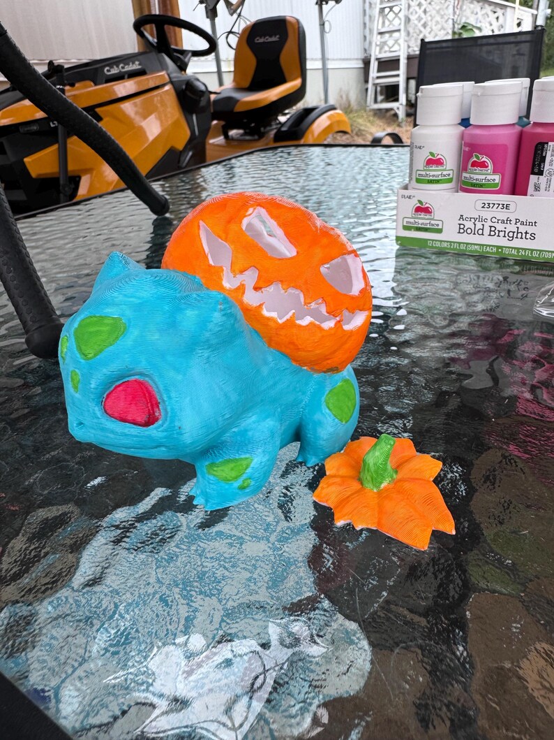 Bulbapumpkin, Bulbasaur With a Pumpkin Bowl. - Etsy