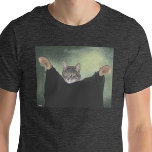 Wizard Cat Meme Shirt | Funny Magic Cat T-Shirt for Men & Women | Soft Unisex Tee | Quirky Gift for Cat Lovers | Witchcore May Apparel