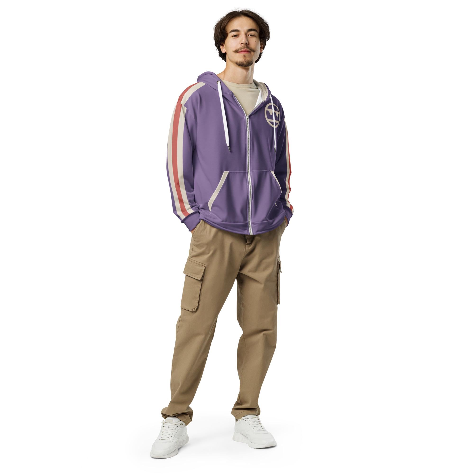 Purple Lavender 777 Zip up Hoodie Ryuji Sakamoto Persona 5 Anime