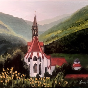 Kartause in Gaming Painting: Austrian Landmark, Franciscan University Art