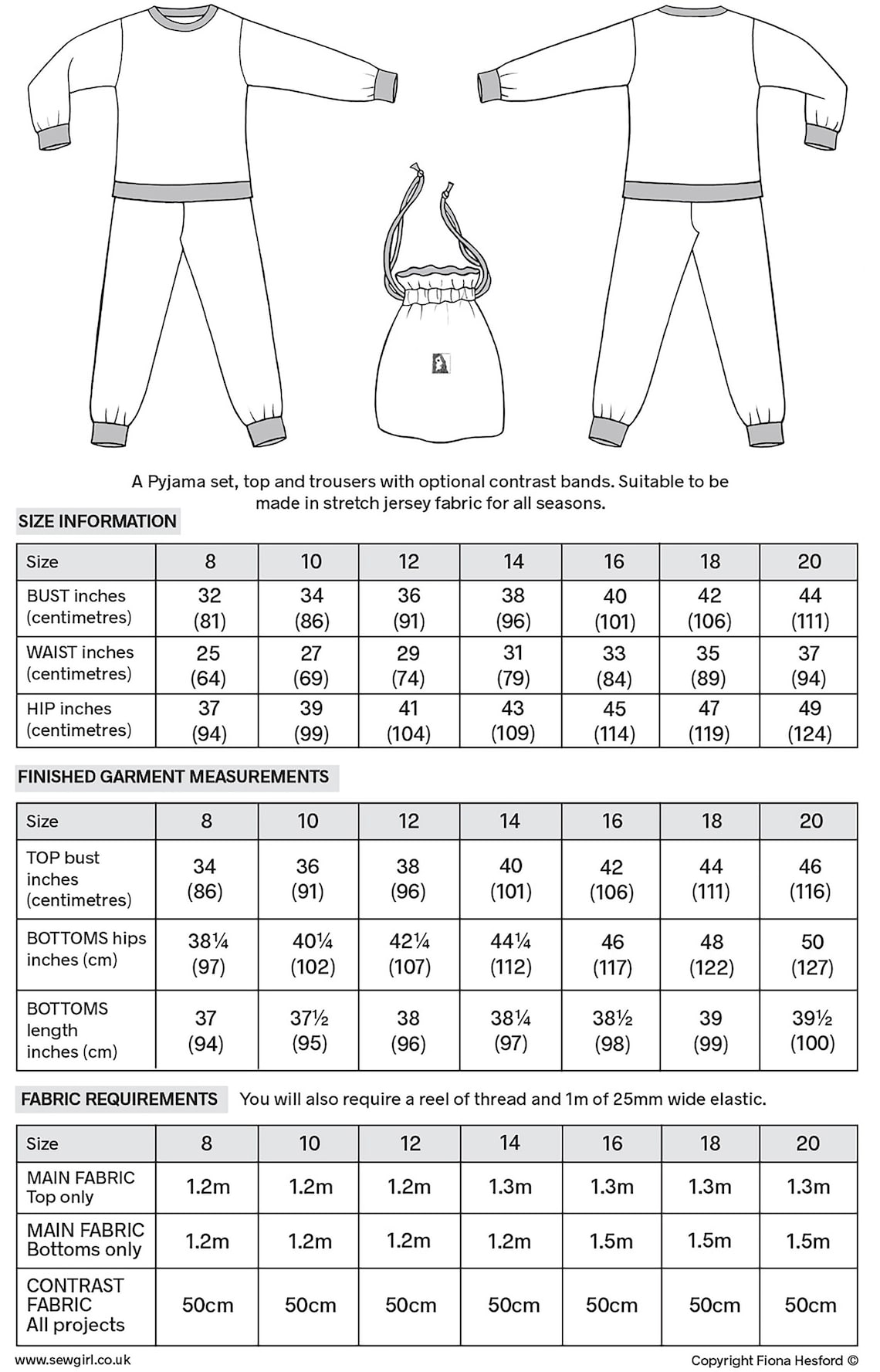 PIPPY PYJAMAS sewing pattern image 6