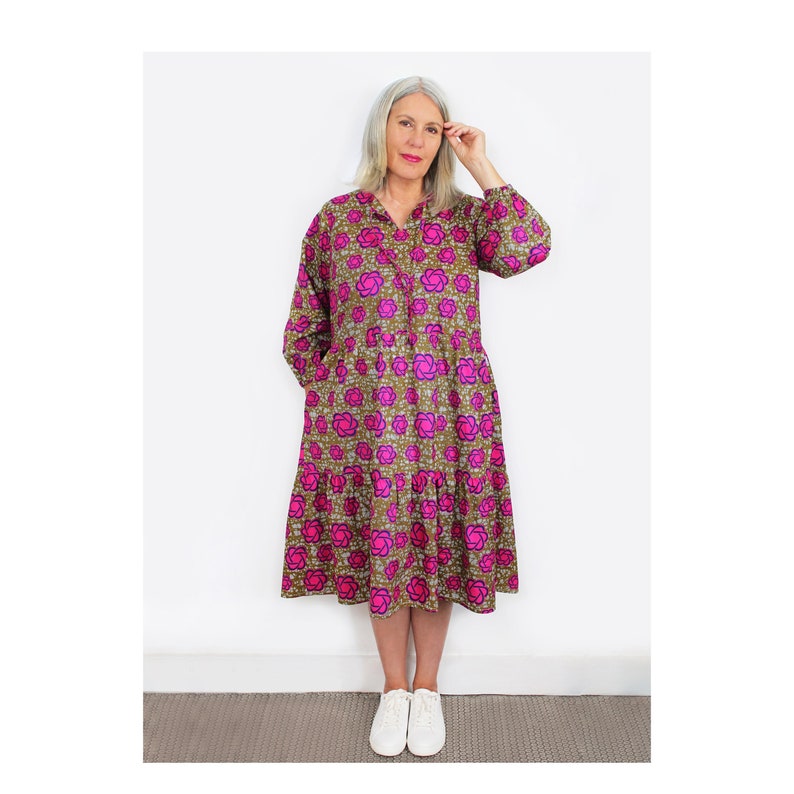 FRIDA DRESS or top PDF digital download sewing pattern image 1