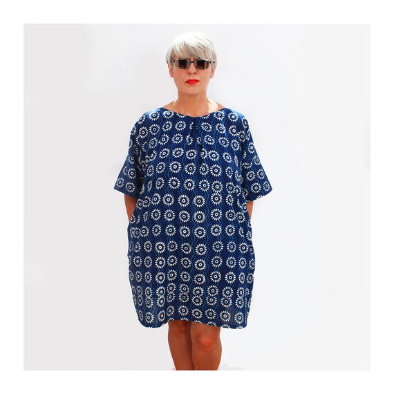 RAGLAN SLEEVE TUNIC DRESS LETTERS FROM HILDA