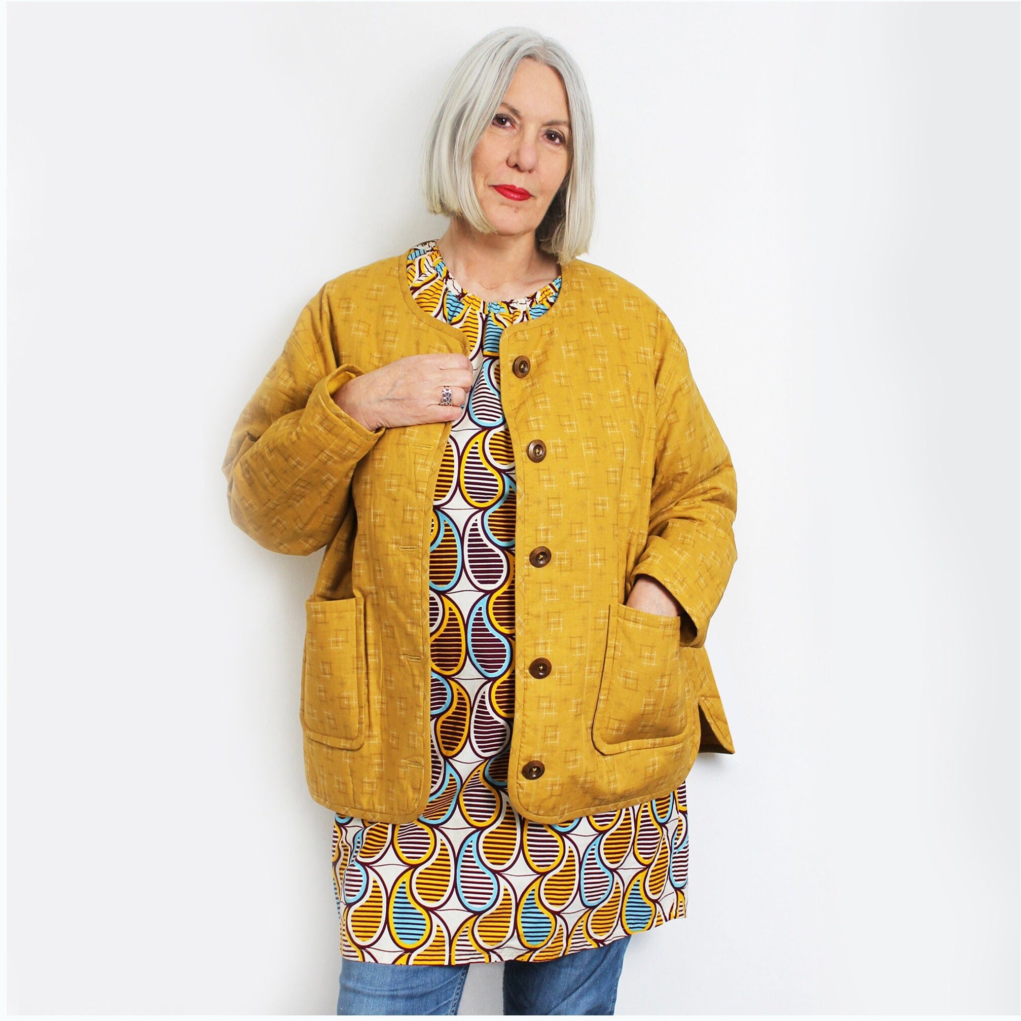 [ポチ] bibiy. quilting coat BIBI Quilted JACKET PDF Digital Download Sewing Pattern - Etsy