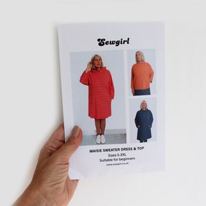 MAISIE SWEATER DRESS or top sewing pattern image 9