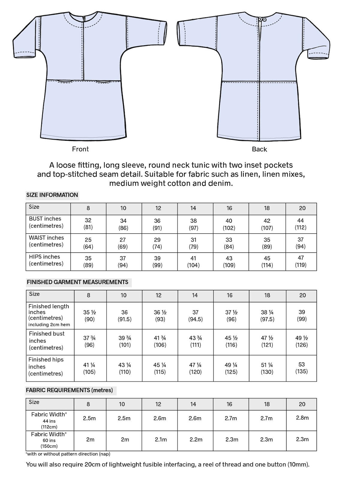EDITH TUNIC Sewing Pattern image 10