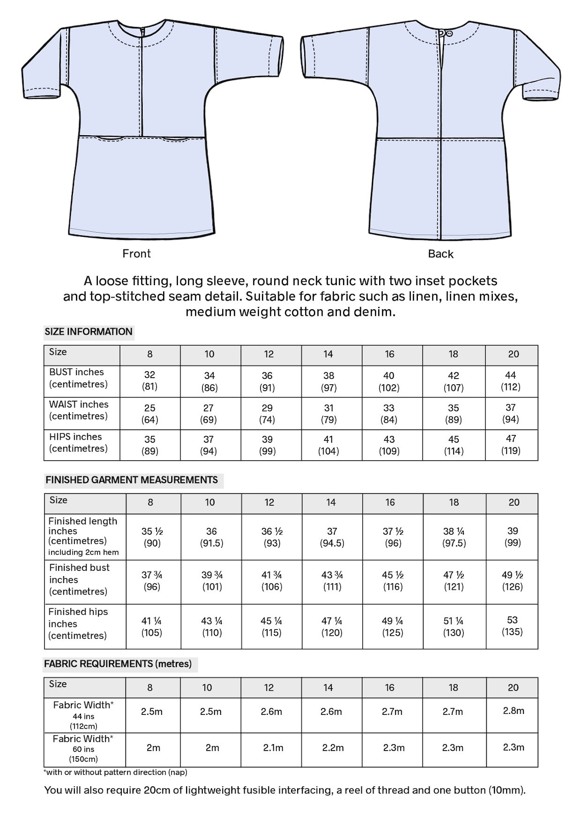 EDITH TUNIC Sewing Pattern image 10