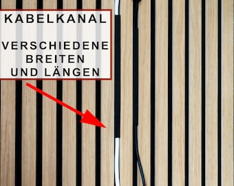 Cable channel for acoustic panels | Cable routing without drilling | Cable management | Cable cover | Cable cover for acoustic panels | Hide TV cables