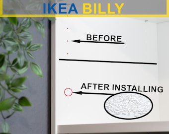 IKEA Billy bookcase cover caps - hole covers - dowel plugs - hole plugs - drill holes - accessories - black - white