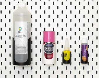 Can, bottle, glue, tube holder for IKEA SKADIS pegboard - various diameters 25, 30, 35, 40, 45, 50, 55, 60, 65, 70, 75, 80, 85, 90, 95, 100, 105
