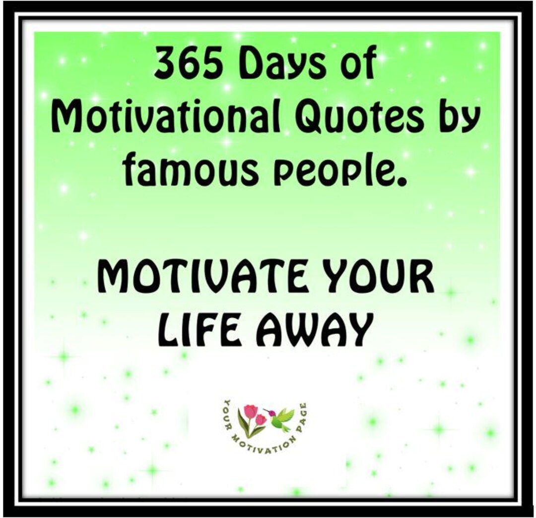 365 Days of Motivational Quotes (printables) - Etsy
