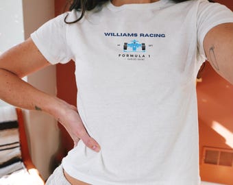 Williams Racing F1 Tee, Carlos Sainz #55, Y2K Style