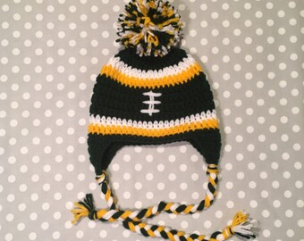 Crochet football hat