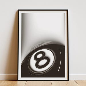 Poster 8-ballen - kunst aan de muur