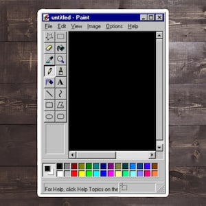 Retro Windows 95 Sticker: 90s Computer Vinyl Decal