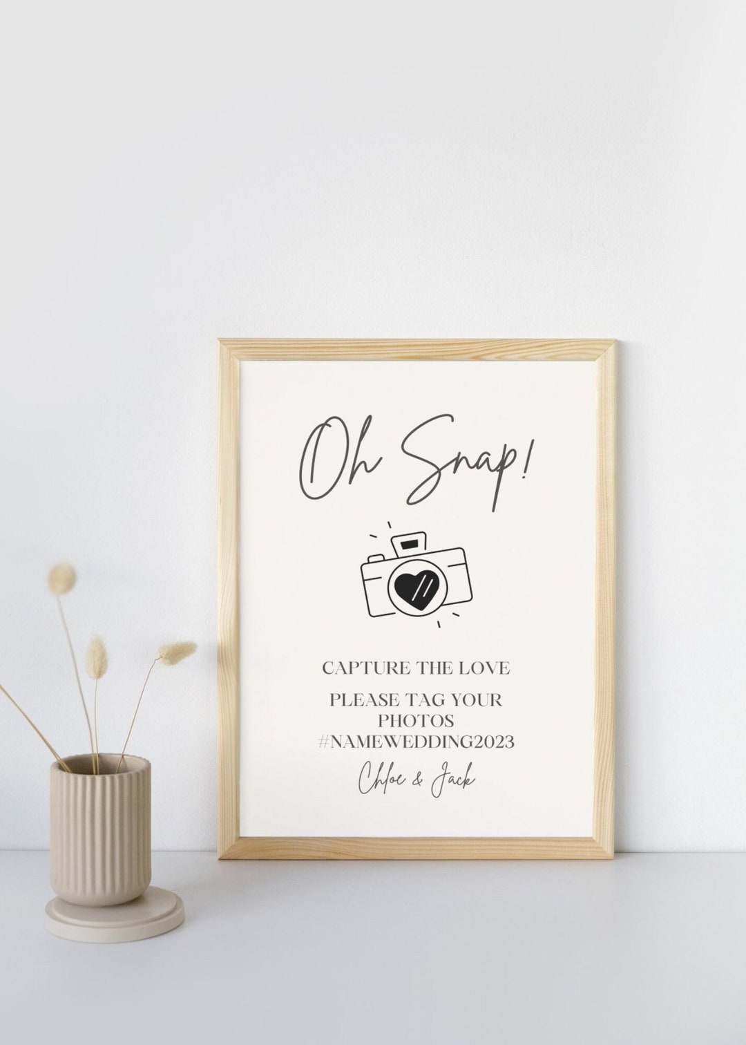 Printable Capture the Love Wedding Sign Editable - Etsy