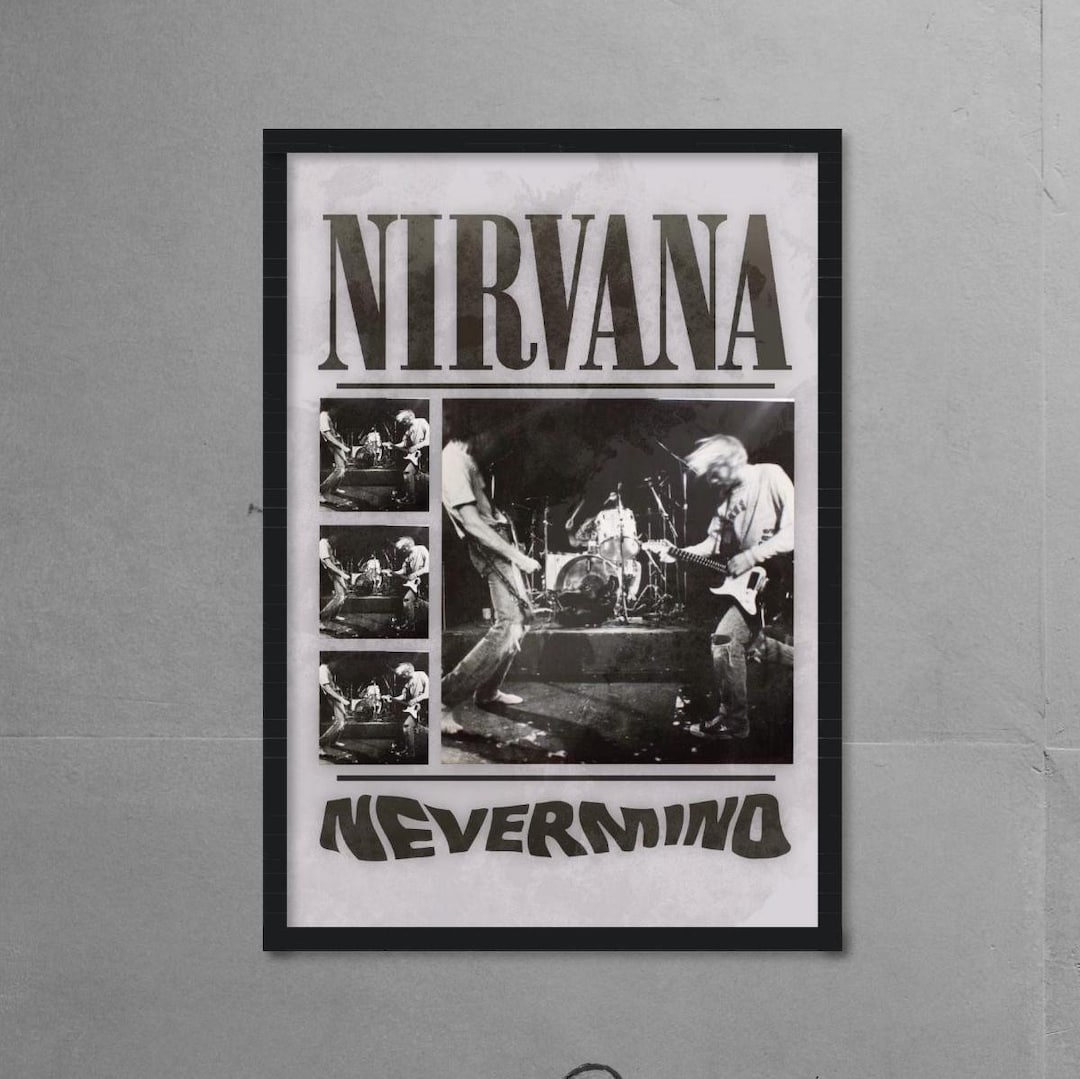 Nirvana Poster Music Poster Wall Art Wall Decor Print Etsy — free download