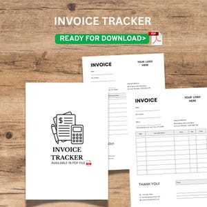 Minimalist Business Invoice Template | Editable Modern Invoice PDF for Small Business | Clean Professional Billing Form | Instant Download