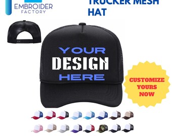 ¡Al por mayor! Gorra de camionero de malla de esponja personalizada – Gorra Dad Life con bordado personalizado, 100 % poliéster, panel frontal de espuma personalizable