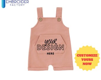Mono corto personalizado para bebés y niños pequeños, algodón orgánico y elastano, personalizable por Embroider Factory