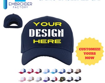 Gorra de béisbol de camuflaje personalizada: 100 % poliéster, bordado personalizado, ¡tu gorra Dad Life para diversión al aire libre!, azul marino