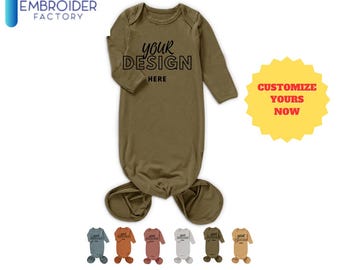 Camisón de bambú personalizable: personalice la máxima comodidad de su bebé para los cambios de pañal a medianoche