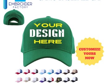 Custom Camo Baseball Cap—100% Polyester, Personalized Embroidery your Dad Life cap for outdoor fun! Green