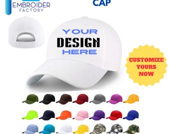 Gorra de béisbol de camuflaje personalizada con cierre de velcro: 100 % poliéster, bordado personalizado. ¡Tu gorra Dad Life para divertirse al aire libre!, color blanco